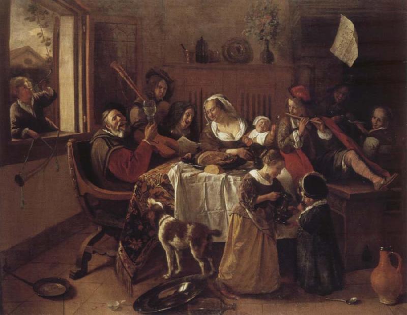 Jan Steen The cheerful family